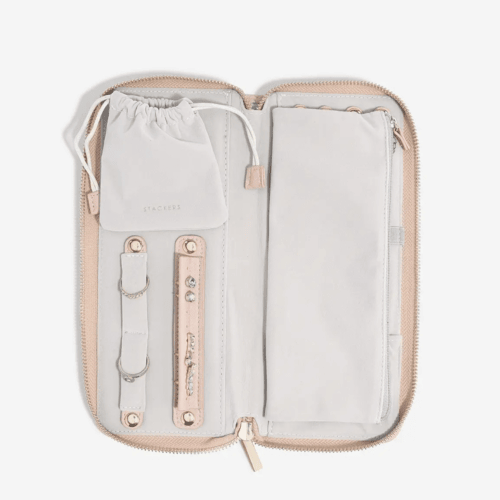 Travel Jewelry Roll, Blush