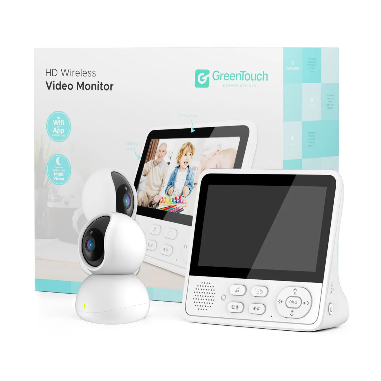 Baby Monitor with 360 Camera Wireless No WIFI needed – Giftr gift shop