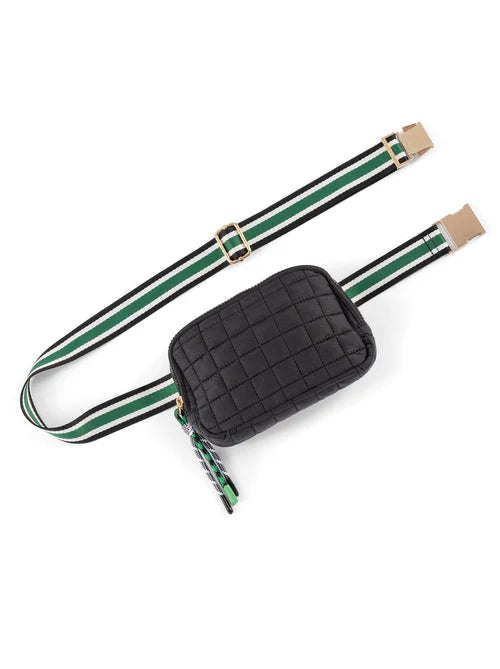 Quilted Belt Bag Black