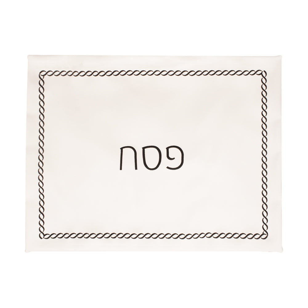 Braided Design Embroidered Pillow Case