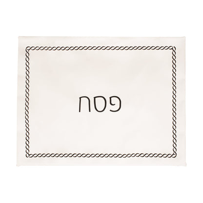 Braided Design Embroidered Pillow Case