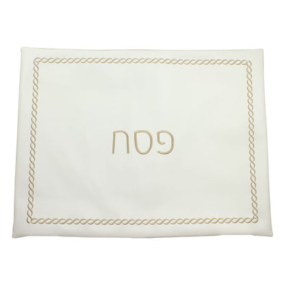 Braided Design Embroidered Pillow Case