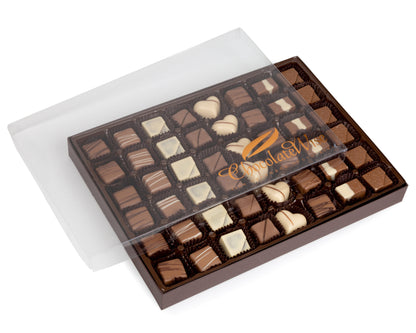 48 Piece Clear Chocolate Gift Box