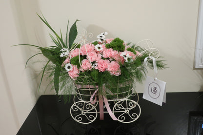 Floral Baby Carriage (Medium)