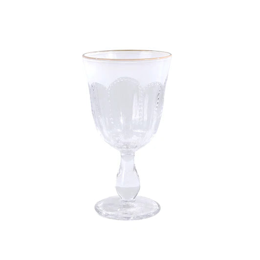 Elegant Wine Stem Glasses with Gold Rim – 6 Pack | Luxury Drinkware