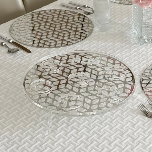 Lucite Laser Cut Seder Plate