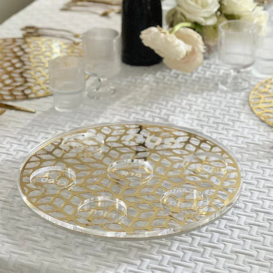 Lucite Laser Cut Seder Plate