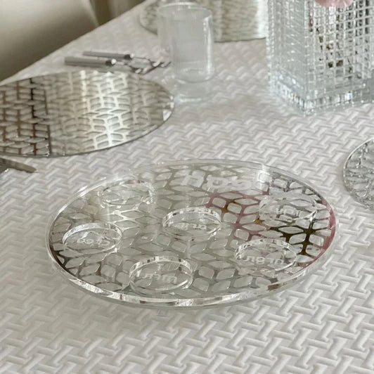 Lucite Laser Cut Seder Plate