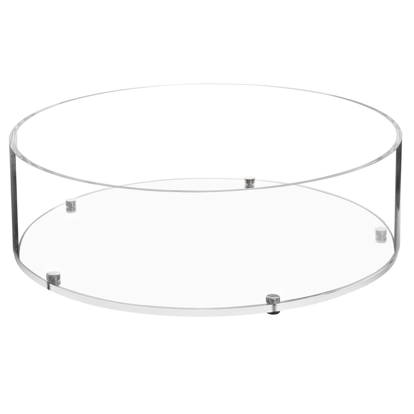 Lucite Matzah Box with Leatherette Cover
