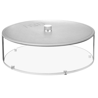 Lucite Matzah Box with Leatherette Cover