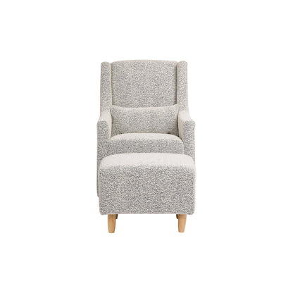 Babyletto Toco Swivel Glider and Ottoman In Eco-Performance Fabric | Water Repellent & Stain Resistant