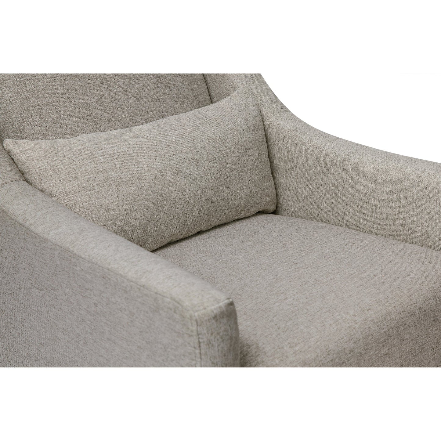 Babyletto Toco Swivel Glider and Ottoman In Eco-Performance Fabric | Water Repellent & Stain Resistant