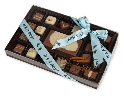 24 Piece It’s A Boy Assorted Chocolate Truffle Message Gift Box