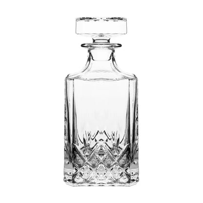 Ornate Crystal Decanter Set with 6 Glasses – Luxury Whiskey & Wine Drinkware Gift Set