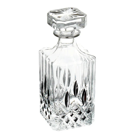 Ornate Crystal Decanter Set with 6 Glasses – Luxury Whiskey & Wine Drinkware Gift Set