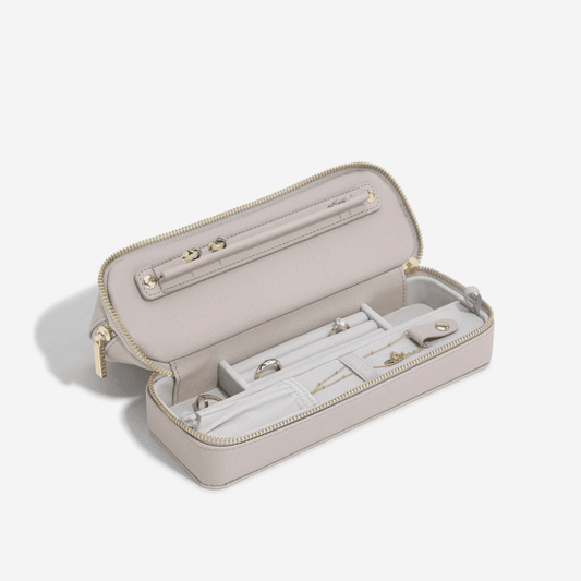 Stackers Cosmetic and Jewelry Bag, Taupe