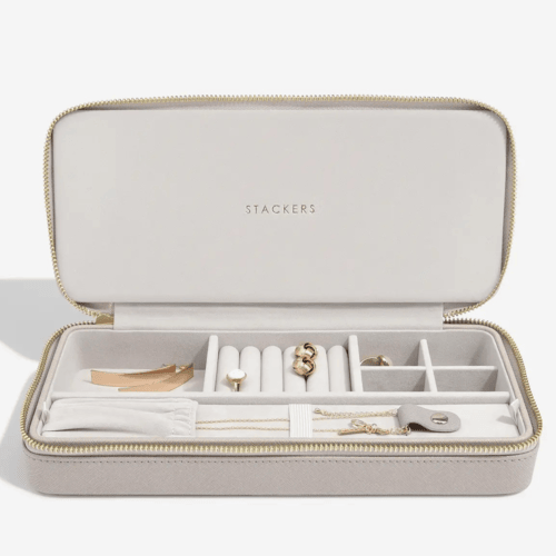 Stackers Large Travel Jewelry Box, Taupe