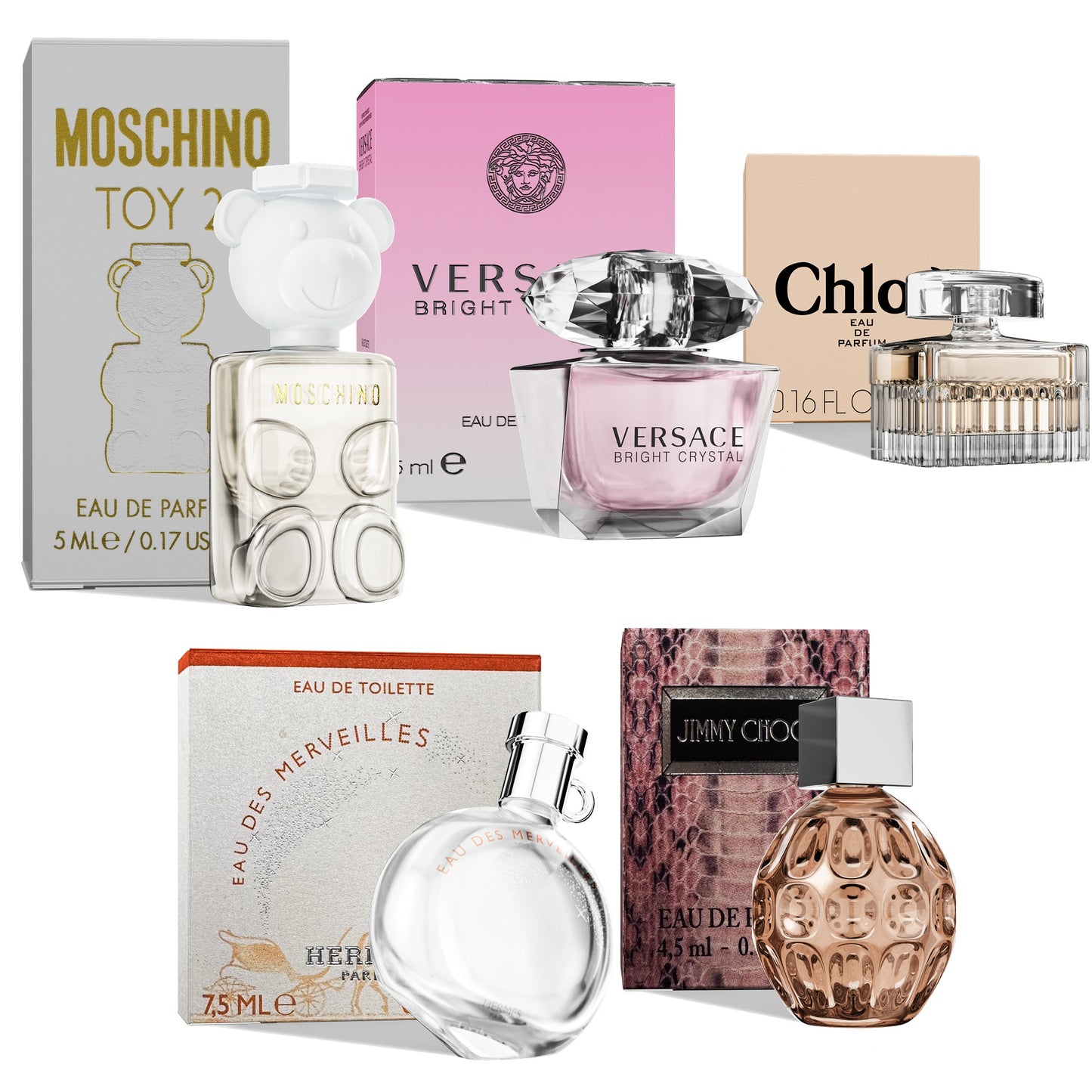 Miniature Variety Gift Set of 5 Perfumes for Women