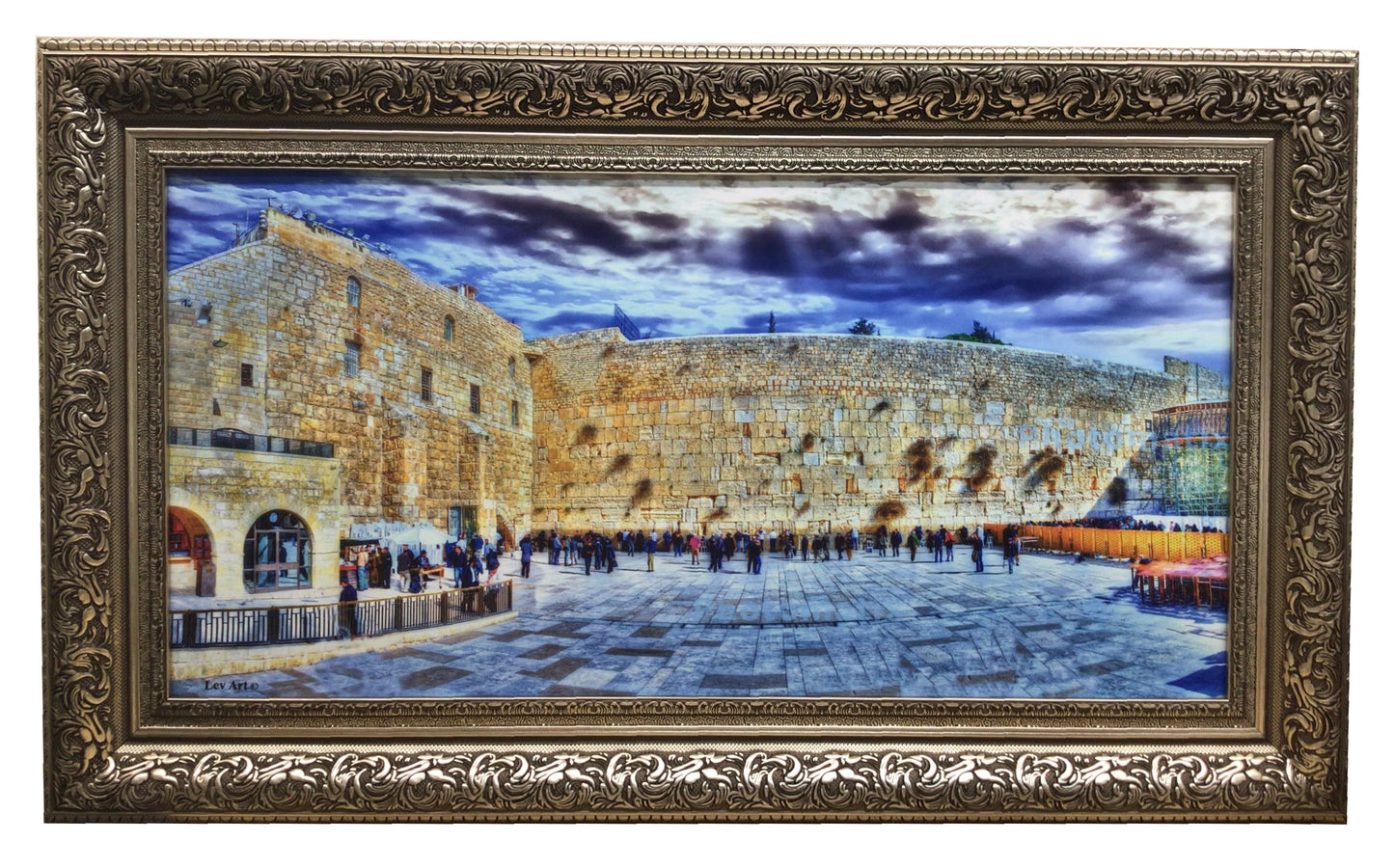 The Kotel Plaza View with Cloudy Sky