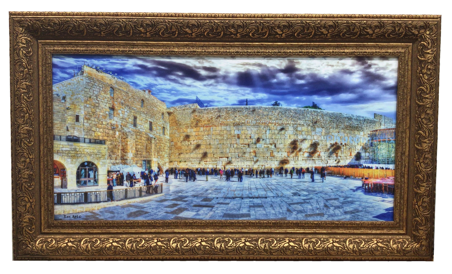 The Kotel Plaza View with Cloudy Sky