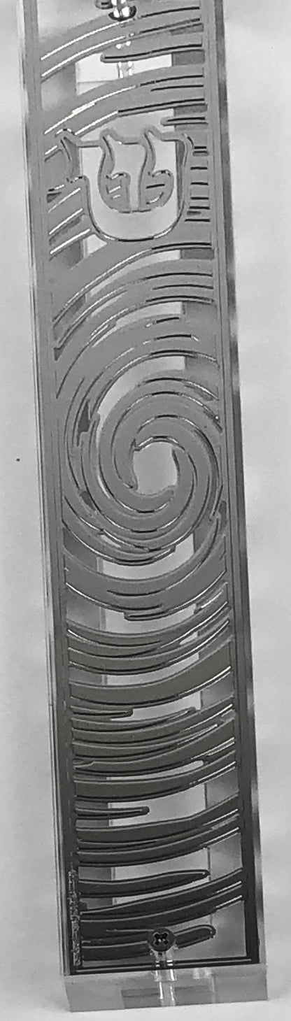 Silver Plated Mezuzah Case (15 cm scroll)