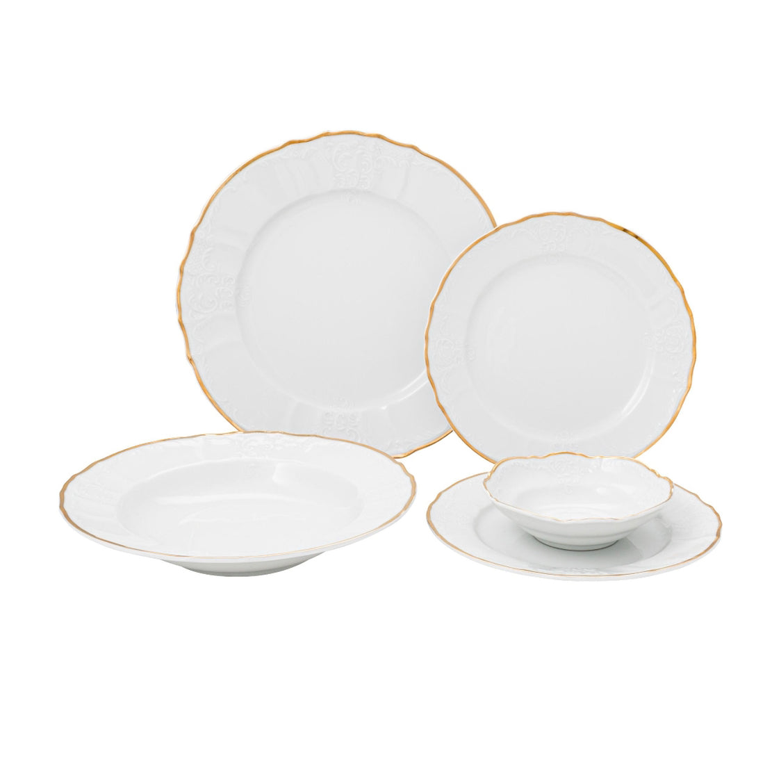 Vikko Luxe - Bernadotte Gold, 20 Pc  Dinnerware Set