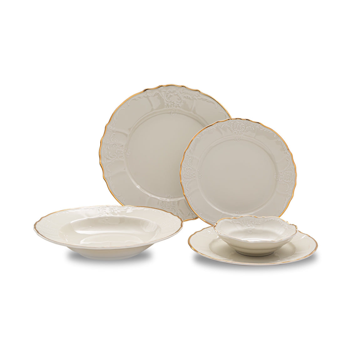 Vikko Luxe - Bernadotte Gold, 20 Pc  Dinnerware Set