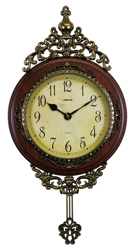 29x15 Wall Clock W/Pendlm