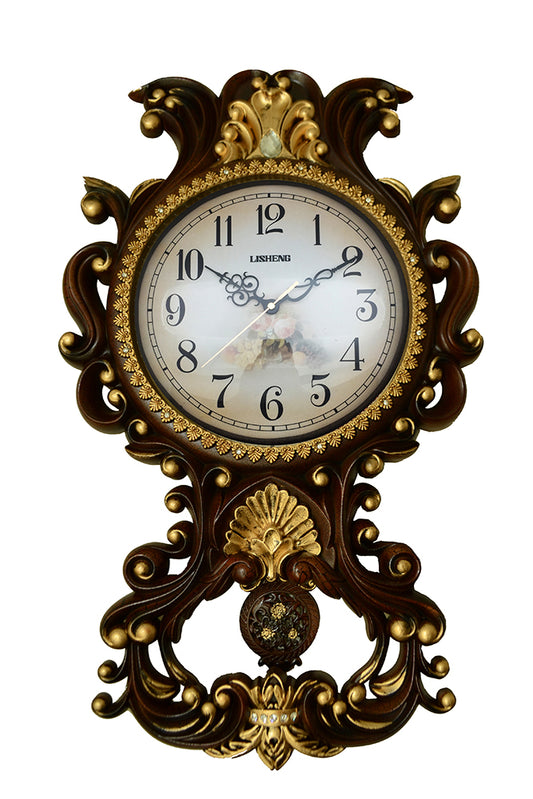 26x16 Wall Clock W/ Pendulum