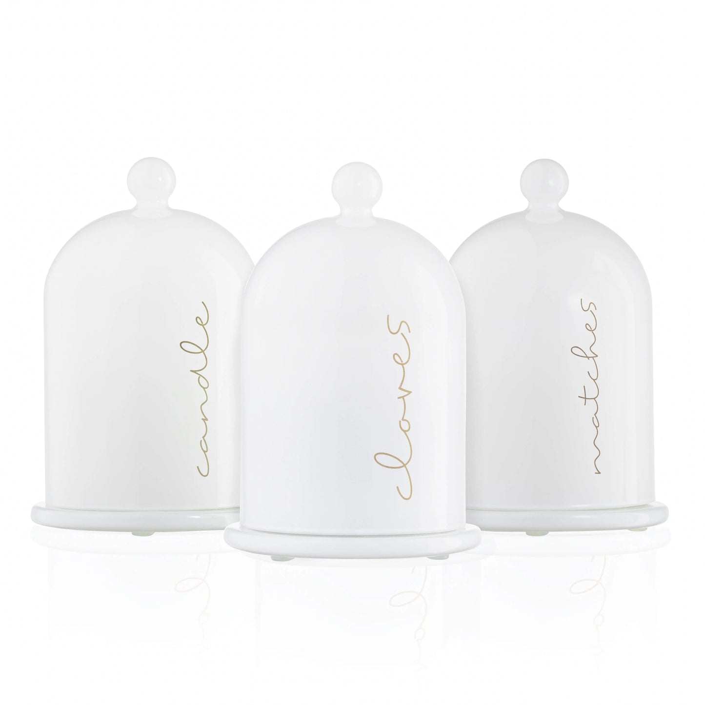 Glass Cloche Havdalah Set