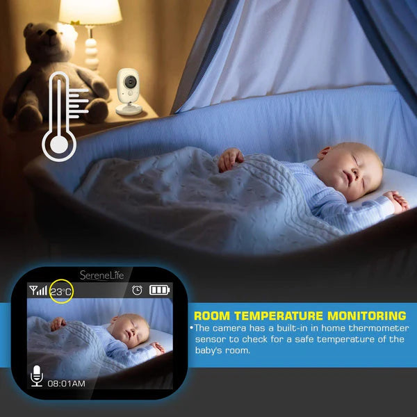 Serenelife Wireless Video Baby Monitor 3.2" Display